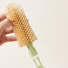 Silicone Baby Bottle Brush Set Flexible with Storage Box Cup Cleaning Brushes Soft Bristles Feeding Bottle Cleaners
