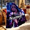 Custom Name Personalized Jinx Print Blanket, Home Decor, Bedroom, Sofa, Camping, Couch, Gifts for Birthday ChristmasEnthusiasts
