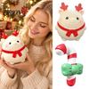 Durable TPR Sensory Toys Christmas Candy Cane & Elk Squishy Toy, Slow Rising Squeeze Fidget Elastic Stress Relief Desktop Ornament, Holiday