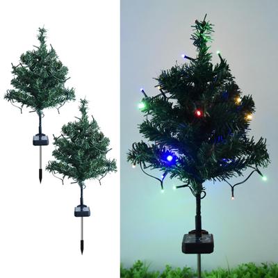 2 Stück Solare Weihnachtsbaumlicht Basteldekoration für Geburtstag Zuhause Veranda