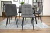 KARA Chair - Dark Gray Velvet X 2