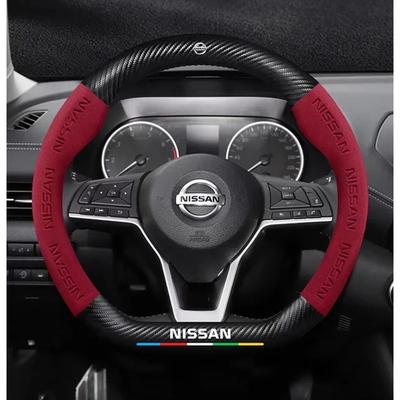 15-22 Car Steering Wheel Cover Juke X-Trail Patrol Note Leaf Altima Maxima Micra Murano Rogue Pulsar Sentra Teana Tiida