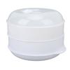Microwave  White Kitchen Steaming Utensils Saving Time  Food  Multipurpose with Lid for Home for Dumplings