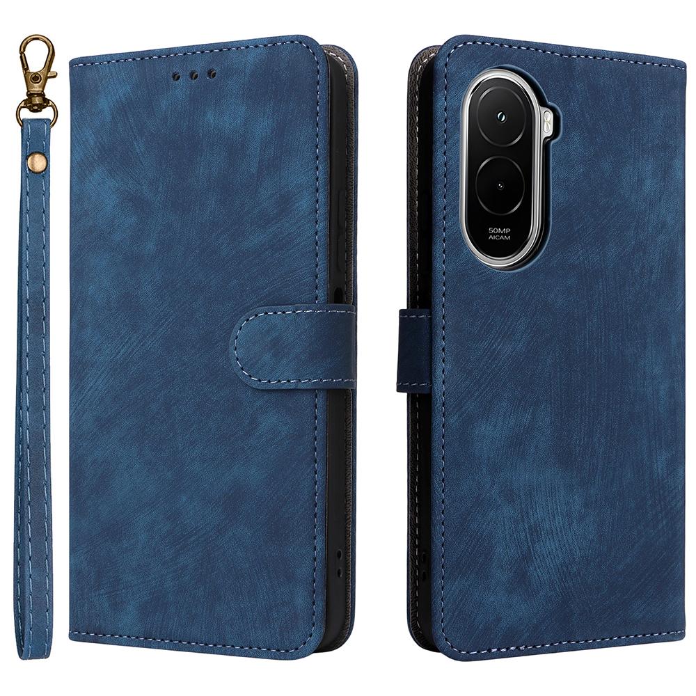 For Xiaomi Poco M7 Plus 5G/Poco M7 4G (169mm) Case Wallet RFID Blocking PU Leather Phone Cover Stand with Strap