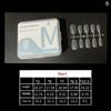 100Pcs No Polish Short Medium Coffin French Full Cover Nail Tips Press On False Nails DIY Manicure Extension Tools