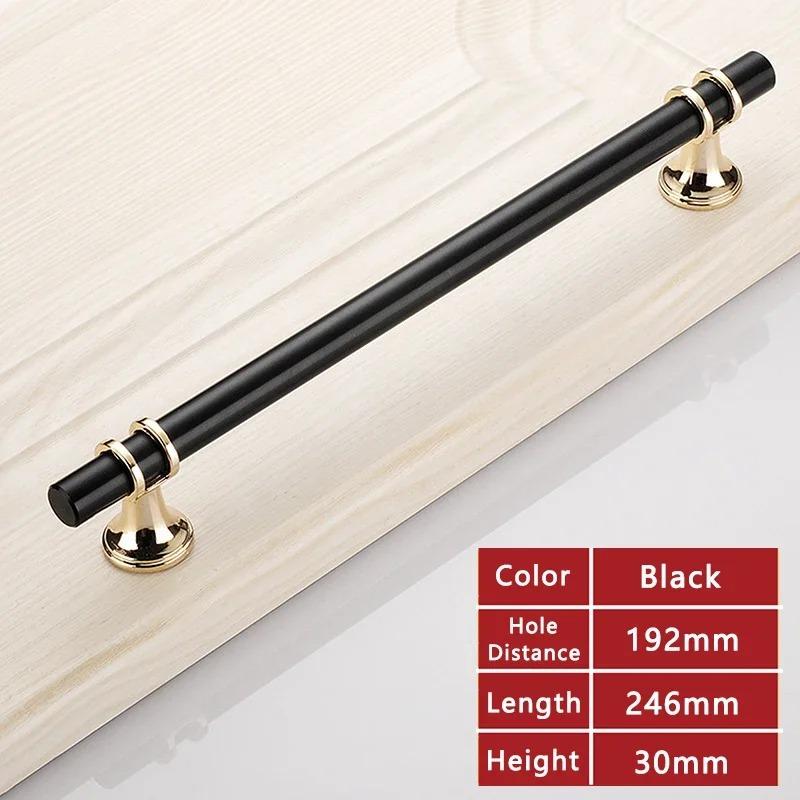 Handles Drawer Cabinet Furniture Kitchen Handles for Cabinet Knob Door Drawer Furniture Kitchen Knob Modern Simple  Silver Black