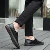 Men's Hollow Leather Casual Shoes Slip On Shoes Moccasins Summer