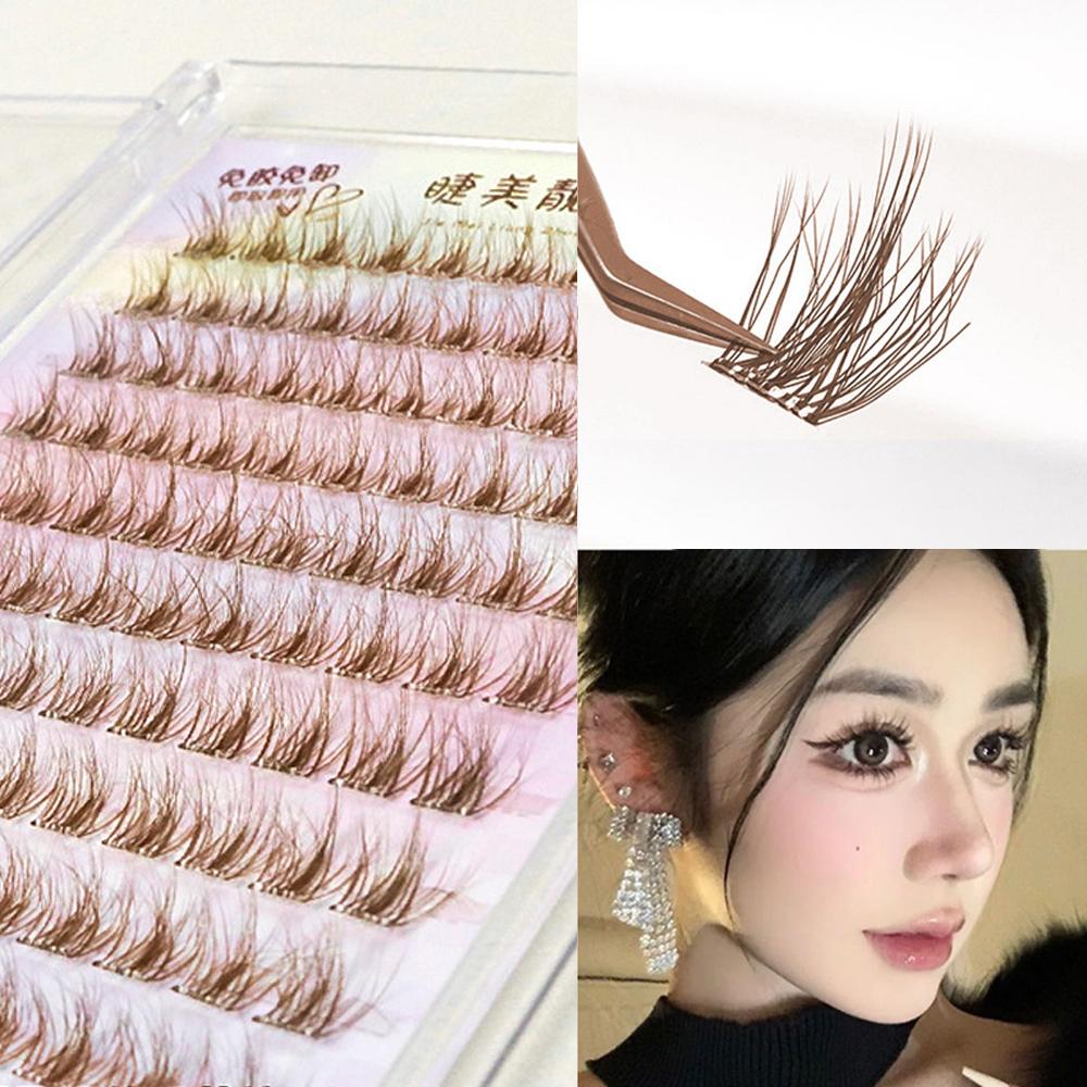 Natural Look Glue-free False Eyelashes Single Cluster Segmented Eyelashes  DIY Eyelash Extension
