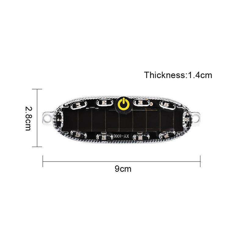 1pc Universal Car Anti Collision Warning Lights Auto Motorcycle Brake Lamp Car Solar Charging Taillight Car Light Accessories