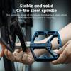 WEST BIKING Bike Pedals 3 Bearing Non-Slip MTB Road Aluminum Alloy Cycling Flat Pedals Bicycle Accessories Pedales Bicicletas