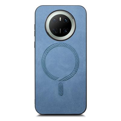 For Huawei Mate 70 Leather Back Case Compatible with MagSafe Skin-touch Phone Cover