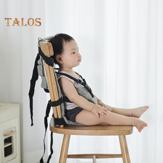 Toddler Booster Seat with Safety Buckle Adjustable Wear Resistant Foldable Dining Table High Chair Travel Booster Seat for Kids