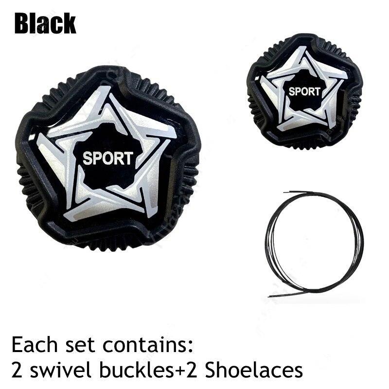 1Pair Automatic Shoelaces Without Ties Swivel Buckle Elastic Laces Sneakers Adult Kids Tennis No Tie Shoe Laces Shoe Accessories