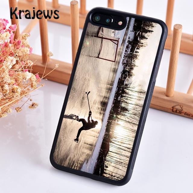 Krajews Ice Hockey Club Pattern Phone Case Cover For iPhone 17 Air 16 15 14 plus 11 12 pro max coque Shell Fundas