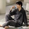 Men's Plus Size Flannel Cardigan Pajamas - Thickened Velvet Winter Homewear