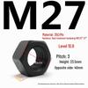 35CrMo High-Strength Hex Nut, Grade 10.9, Blackened, M8-M30