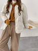 2026 Women's Lightweight White Duck Down Jacket with Scarf Style, Winter Round Neck, Casual and Thin Gourd Design.