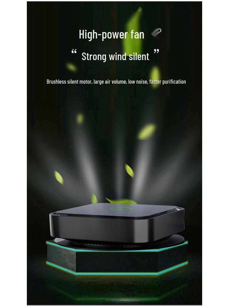 Portable Car Air Purifier with Negative Ion for Indoor Use – Removes Formaldehyde and Sterilizes