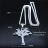 Stainless Steel Tree Pendant Necklace Jewelry Accessories for Men and Women Jewelry Gifts