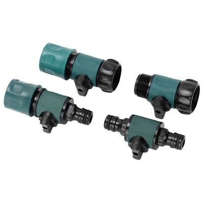 Anti Leak Bidirectional Valves Adapter 1/2Inch Nipple Rapid Connection System Suitable For Lawn Sprinkler And Faucet Use