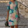 Fashion Summer Spring Short Sleeve V-Neck Casual Dresses