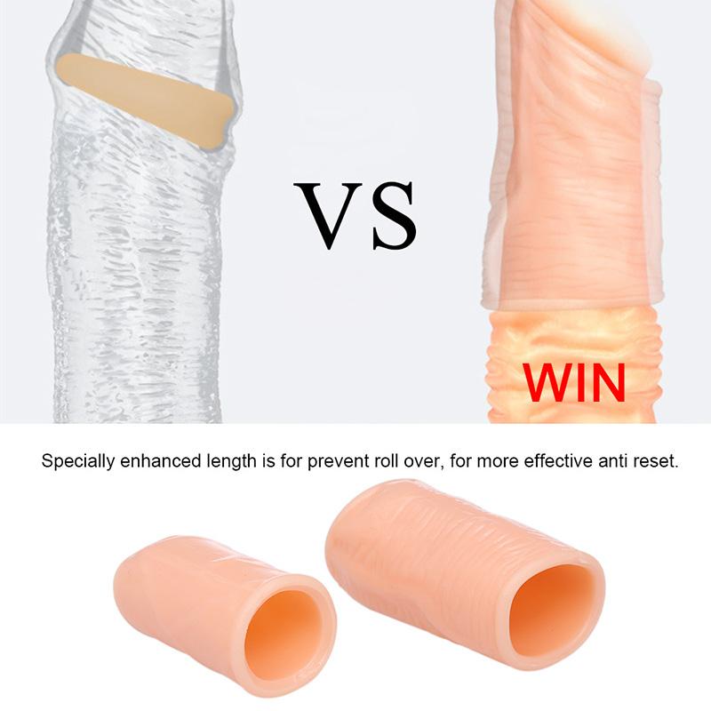 Silicone Free Cock Rings Penis Delay Ejaculation Time Lasting Foreskin Corrected Adult Sex Toys Penis Sleeves For Men