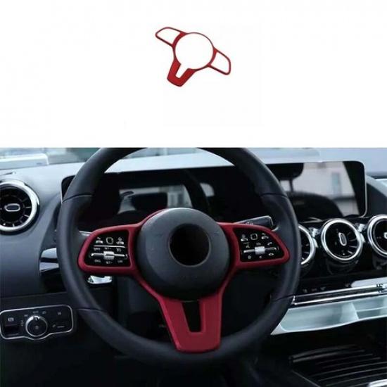 Inner Steering Wheel Fit For Benz E-Class W213 Border Strip Trim 19-21 Matte Red