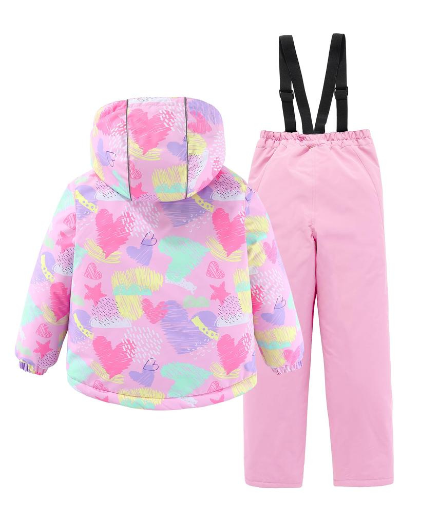 M2C Snowwear Ski Wear Snowboard Down Jacket and Perfect for Snow Palette Size 150 Kids' Set, Wear, Girls' Pants, 2-Piece Set, Play,
