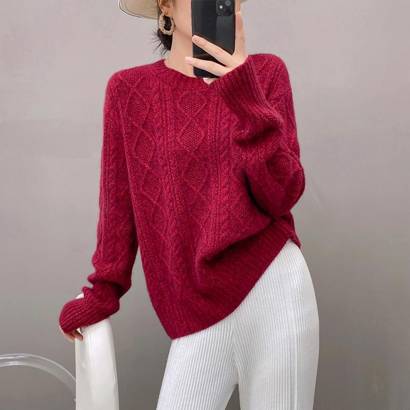Qinghe 100% Pure Cashmere Women's Sweater - Ultra Soft Luxury Winter Pullover