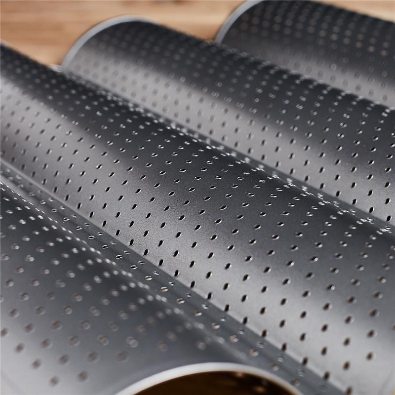 Non-Stick Bread Pans Baking Tray 2/3/4 Loaf Baguette Mold Loaves Wave Baker Baguette Pan Bakeware Baking Tray