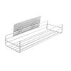 Simple Shower Shelf Wall Mounted Punch Free Toilet Hanging Basket Washstand Iron Shelf for Bathroom White