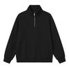 Men's Casual Half-Zip Stand Collar Sweatshirt Loose Fit Big Size for Everyday Wear