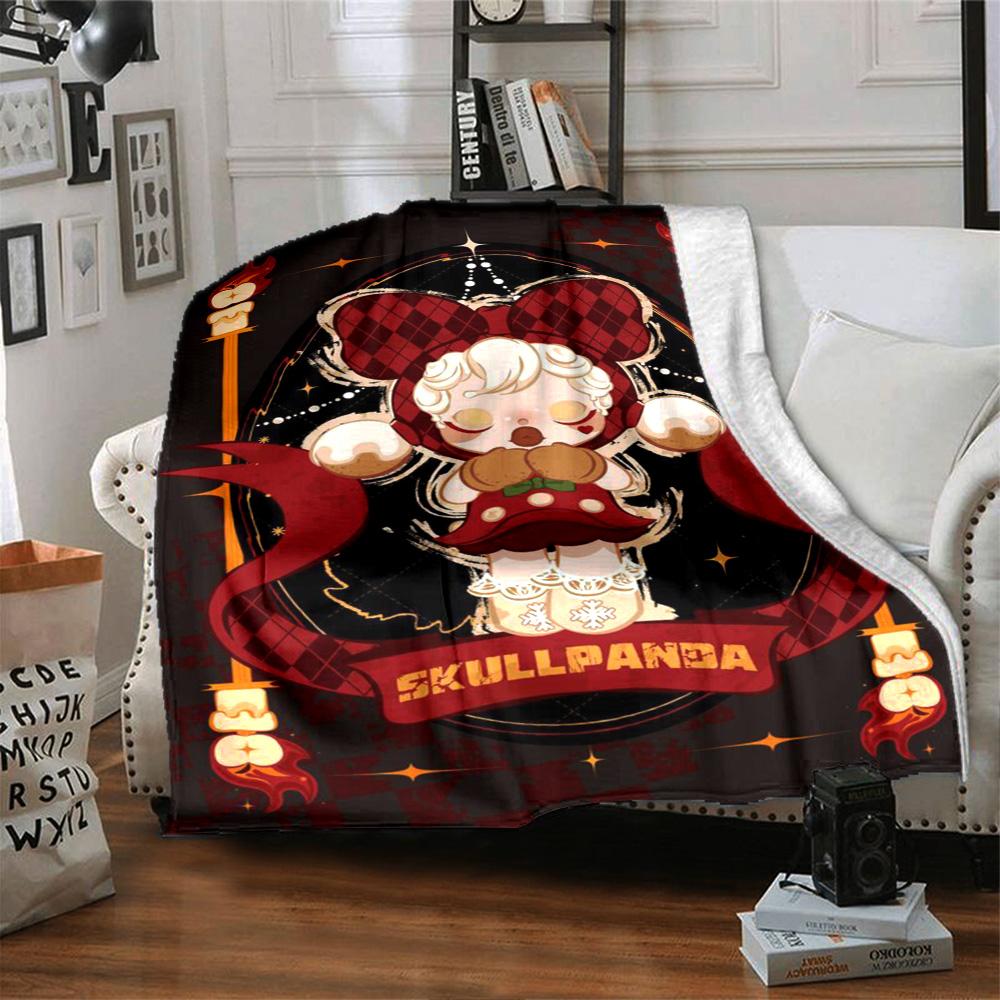 Pop Mart Blanket Soft & Cozy Perfect for Couch Office Seaside for All Seasons Playful Design Unique Gift for Family and Friends Camping