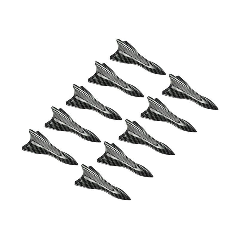 Universal Black Carbon Fiber Shark Fin Roof Spoiler Wind Deflector