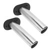 1 Pair 316 Stainless Steel Rod Holder Heavy Duty 15 Degree Fishing Rod Holder for Yatcht