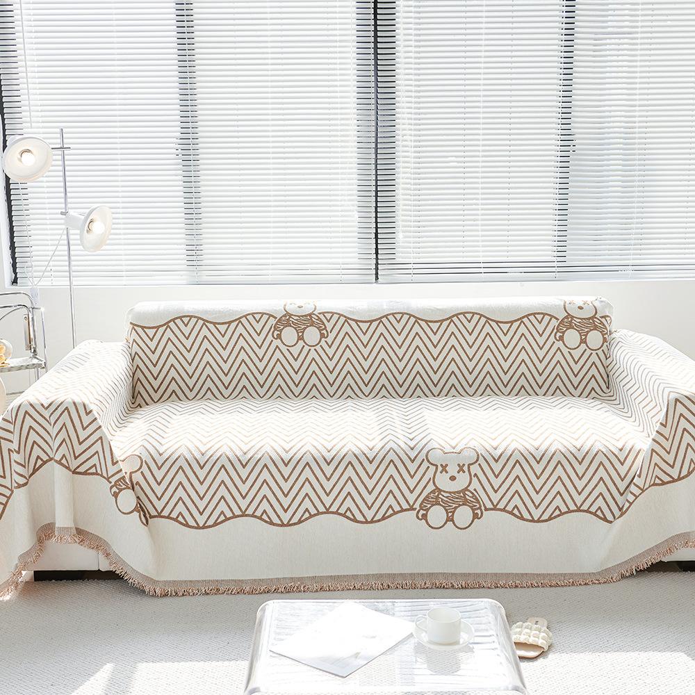 Chenille Sofa Cover Cloth Back Cushion Towel Universal All-season Sofa Cover Cushion Non-slip Anti-cat Scratch Sofa Towel