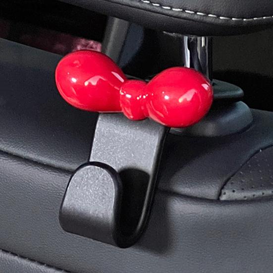 2Pcs Car Hook Lightweight Trunk Seat Button Hook Hole-Free Interior Storage Hook Multi-Functional Water Cup Holder