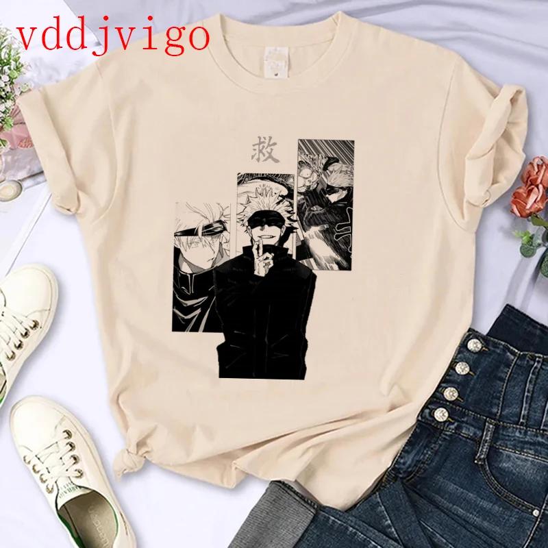 Streetwear Tshirt Japanese Anime Tshirt Jujutsu Kaisen Gojo Satoru Yuji Itadori Unisexga T Shirt Top Tees Clothes Y2k 90s