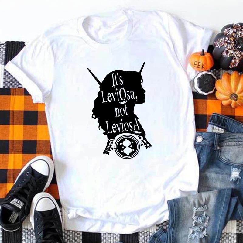 T-shirt Estiva Deathly Hallows Top Stampato T-shirt da Donna Casual Tre Fratelli Talle Bianco T-shirt alla Moda Top da Donna Abbigliamento