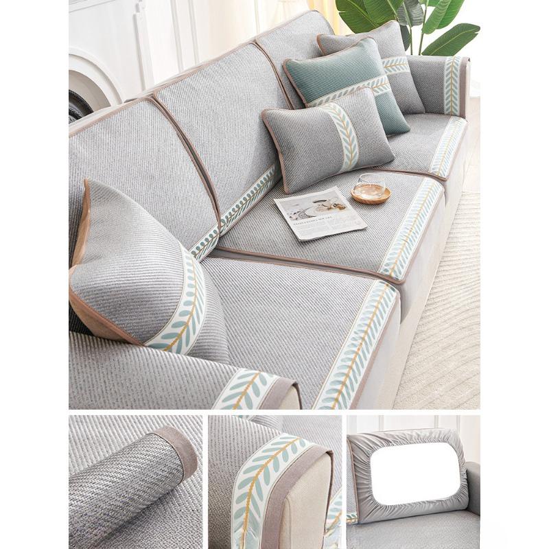 

Арги Полынь Летний Коврик Чехол для Дивана Всевключающий Универсальный Чехол Нескользящая Подушка для Дивана Новая Ткань для Подушки 60*60