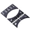 5pcs Piano Black Gear Shift Panel Button Trim Sticker For Jaguar XJ X351 10-19