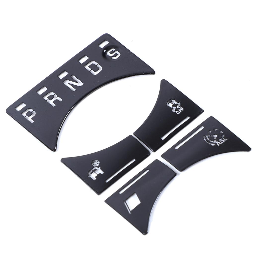 5pcs Piano Black Gear Shift Panel Button Trim Sticker For Jaguar XJ X351 10-19