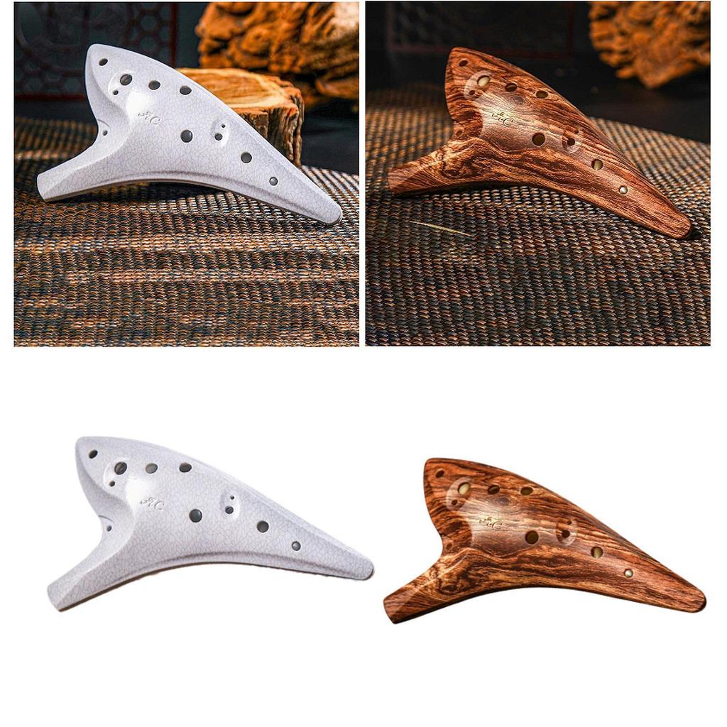 Ocarina Instrument Alto C mit Aufbewahrungstasche für Musikliebhaber Anfänger Erwachsene