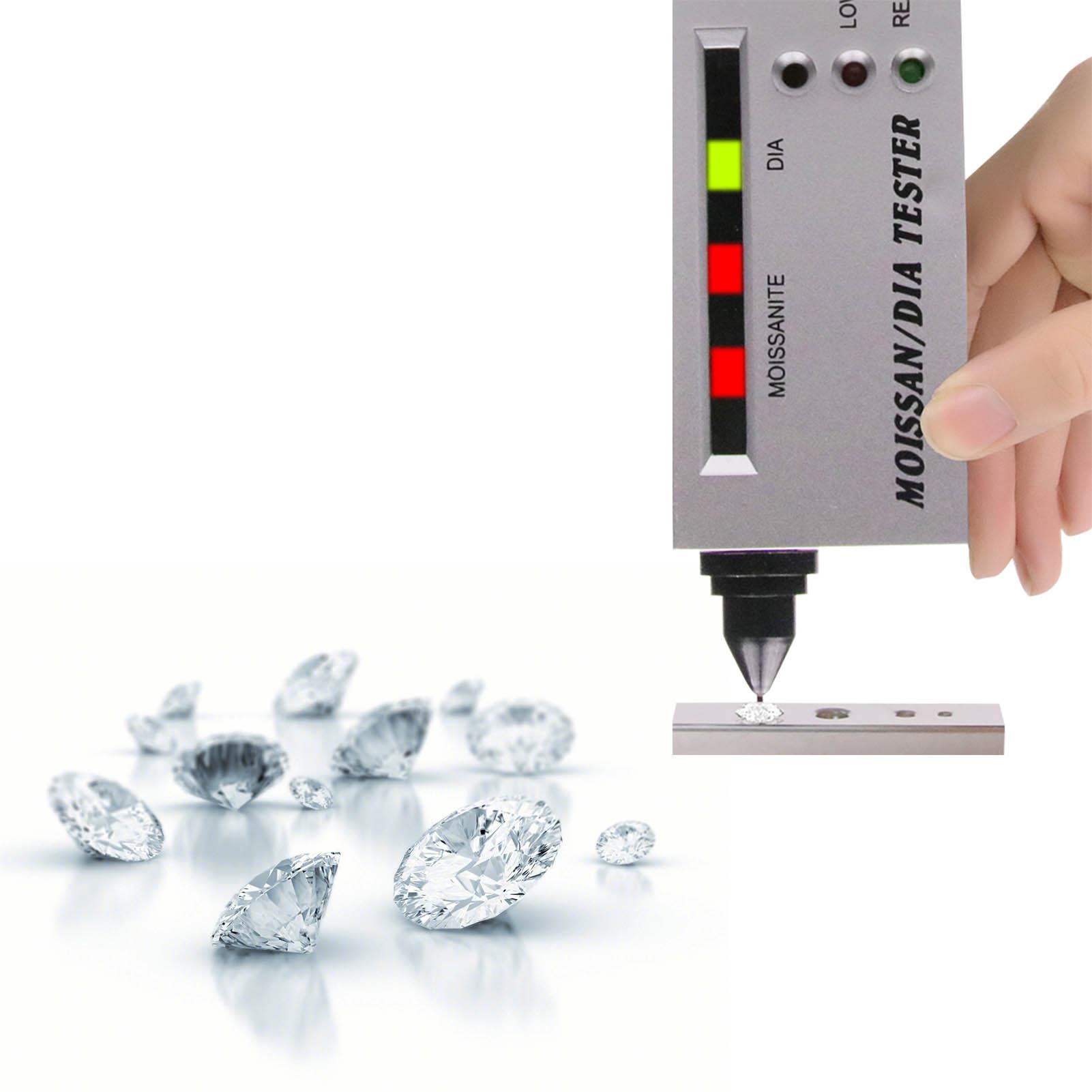 LCD Display Diamond Tester Moissanite Hardness Detector Jeweler Testing Tool with LED Indicator ABS