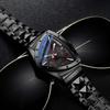 Fashion Men's Watch Quartz Wristwatch Casual Hollow Triangle Watch Luxury Men's Gift Clock