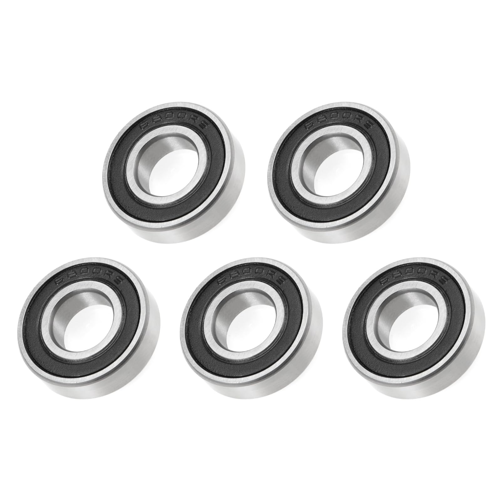 

METALLIXITY Deep Groove Ball Bearings (6800-2RS, 10mm x 19mm x 5mm), Chrome Steel Double 6001RS чорний