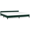 Bed Frame without Mattress Dark Green 200x200 cm Velvet