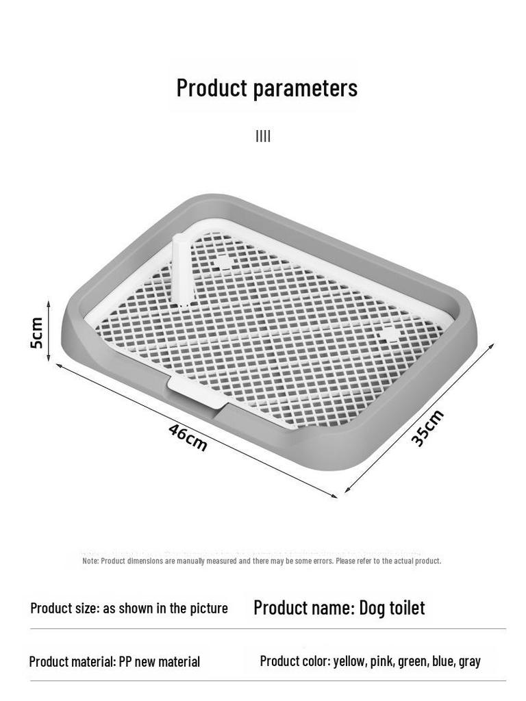 Flat Dog Toilet: Splash-Proof, Flushable Design for Small To Medium Dogs
