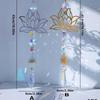 1PC Natural Stone Sun Catcher Crystal Wind Chimes Amethyst Lotus Hanging Window Garden Party Decorations