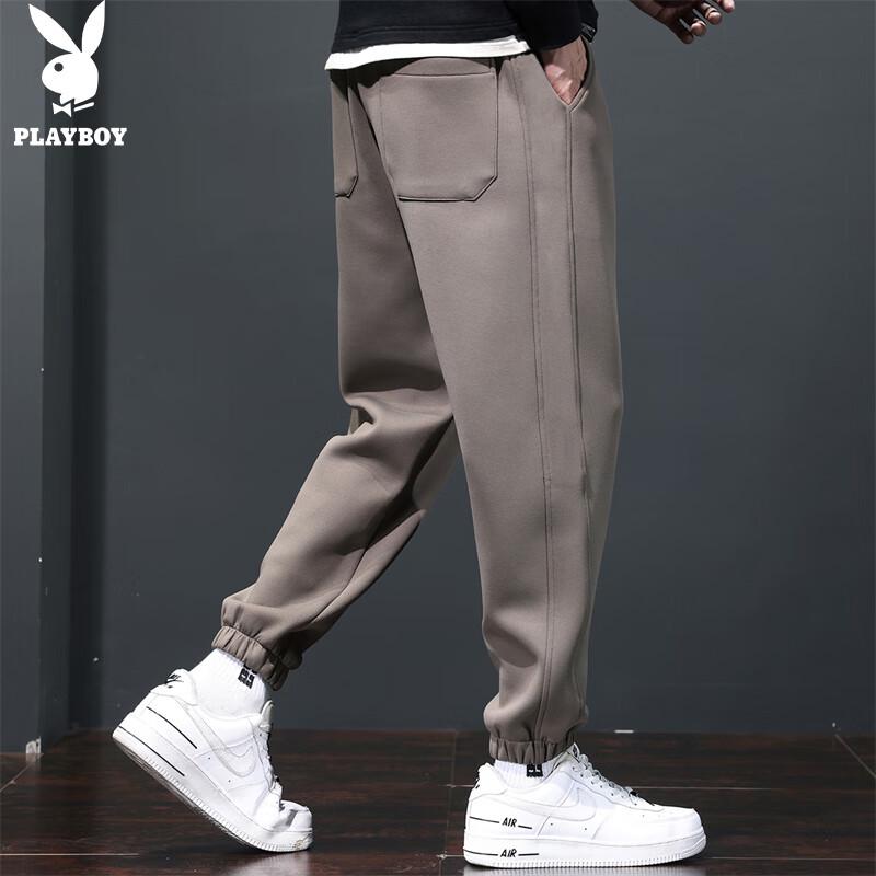 PLAYBOY Men's Drawstring Casual Pants